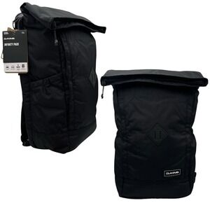 Dakine Infinity Pack‎ 21L Backpack Solid Black Roll-top Fits 15" Laptop Roll Top